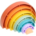 thumbnail image 2 of Pila de arcoiris de silicón Antsy Pantsy silicon 7 piezas morado,azul,verde, amarillo, naranja, 2 of 4
