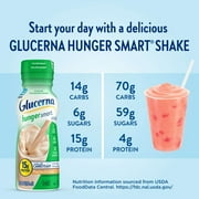 Glucerna Hunger Smart Diabetic Protein Shake, Peaches & Crème, 10-fl-oz Bottle, 6 Count