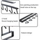 thumbnail image 3 of 2 ganchos de almacenamiento para tazas, tazones, ganchos para copas de vino, utensilios de cocina, corbatas, cinturones y bufandas, ganchos para colgar debajo de los gabinetes, no se requiere taladrar Ormromra YQ-2771, 3 of 4