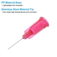 thumbnail image 3 of 25 agujas de dispensación, 52 piezas de 1/2 pulgada, agujas de dispensación de punta roma industrial con bloqueo Luer para rellenar tintas líquidas, adhesivos, aceites, rojo rosa, 3 of 7