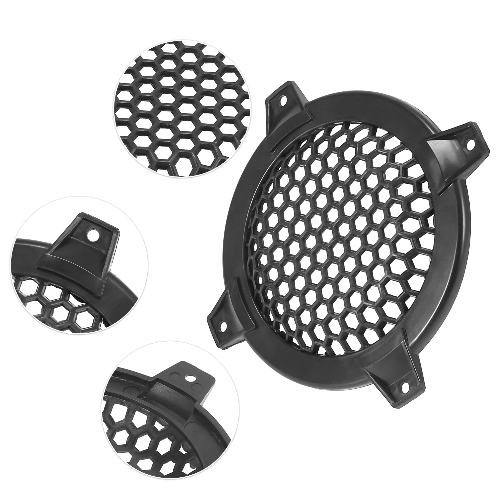 Unique Bargains 4 Inch Universal Speaker Grills Cover with Screws - Pack of 2