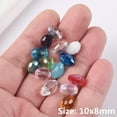 thumbnail image 4 of U8MO Rugby Oval 8x6mm 10x8mm Faceted Crystal Glass Loose Beads for Jewelry Making-8x6mm (30pcs)-Random Mixed, 4 of 8