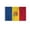 2x3 ft Nylon Flag, variant on AGAS Moldova Flag 12x18 inch - 24" Wood Pole 100% Polyester Double Stitched Moldovan National Mini Handheld Flag