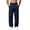 A Dark Blue, variant on Men's Casual Pants Dqueduo Men's Solid Color Stretch Loose Casual Multi Pocket Elastic Waistband Wide Leg Pants Long Trousers Black XL