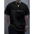 thumbnail image 1 of Camiseta de hombre de moda 2025, transpirable, de secado rápido, para exteriores, informal, con estampado de alta gama, cuello redondo, elástica, holgada y fácil de cuidar, top versátil, 1 of 6