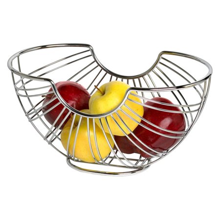 UPC 010591005872 product image for Spectrum Chrome Ellipse Fruit Bowl | upcitemdb.com