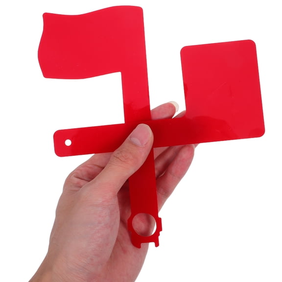 HONMEET Red Mailbox Flag with Rotatable Acrylic Design, Weather-Resistant Outdoor Mailbox Accessory for Home Use
