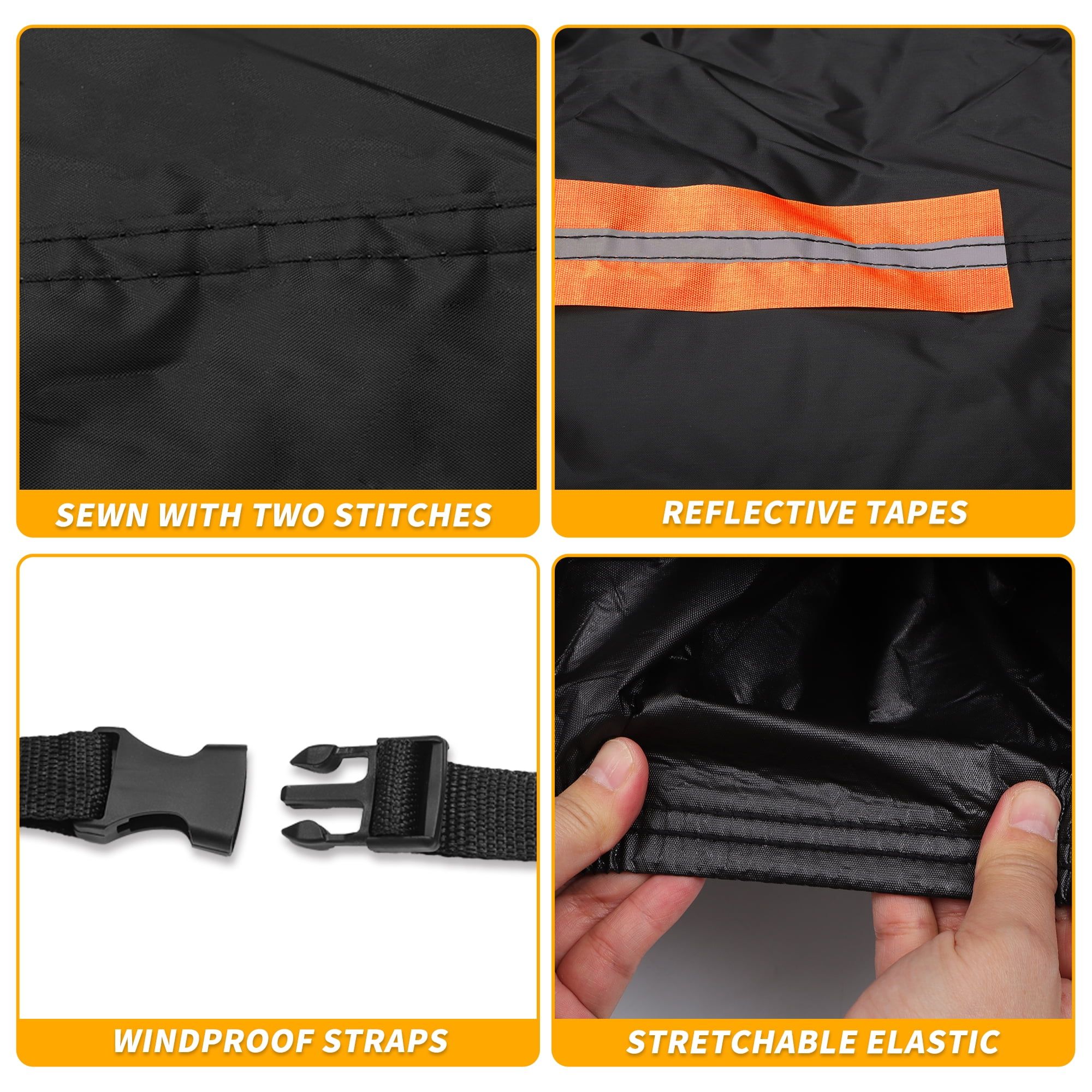 Unique Bargains Car Cover for Volkswagen Polo Hatchback 190T-PU with Right Zipper