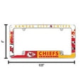 thumbnail image 4 of Kansas City Chiefs All Over Chrome License Plate Frame, 4 of 8
