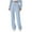 Light Blue, variant on Lmnyox Fashion Sweatpants for Women Straight Leg Elastic Waist Drawstring Casual Athletic Trousers with Pocket