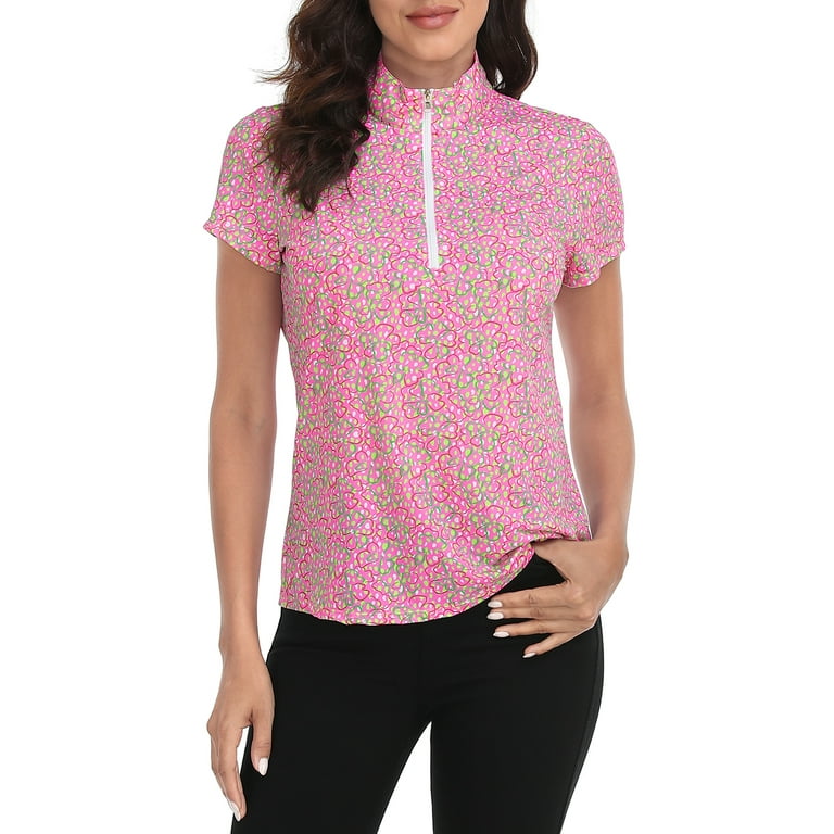 Women's floral hotsell polo shirts