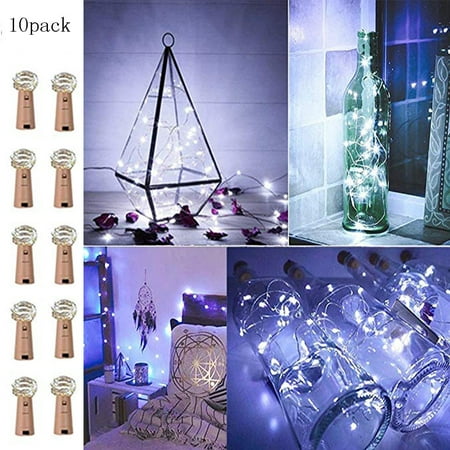 

Toyfunny 10Pcs Cork Shaped LED Night Light Light Wine Bottle Lamp For Party Decor