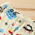 thumbnail image 4 of Summer Boys Girls Pajamas Set Short Sleeve Cartoon Prints Tops Shorts Sleepwear Outfits Pajamas Clothes 2 Pajamas, 4 of 8