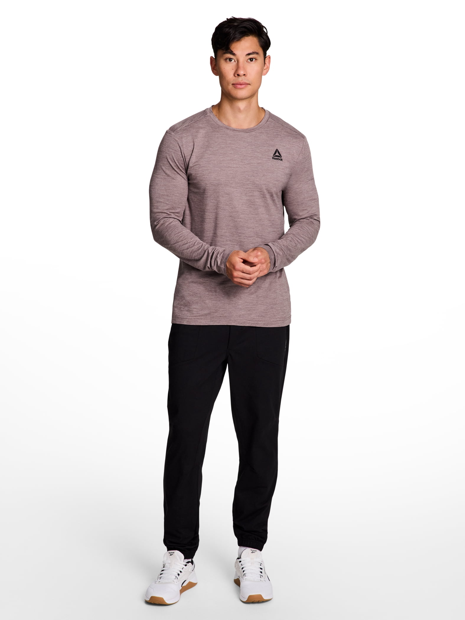 Reebok Men's and Big Men's Legacy Core Long Sleeve Tee Shirt, Sizes XS-5XL