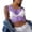 Purple, variant on HXWCHs Women's Mesh Crop top with Rhinestone Embellishment Sheer Tank top for Fashionable Layering L Black