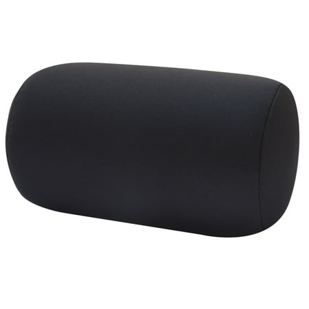 Bookishbunny Micro Bead Roll Bed Chair Car Cushion Neck Head Soft Bookishbunny Micro Bead Roll Bed Chair Car Cushion Neck Head Soft Support Back Pillow Black