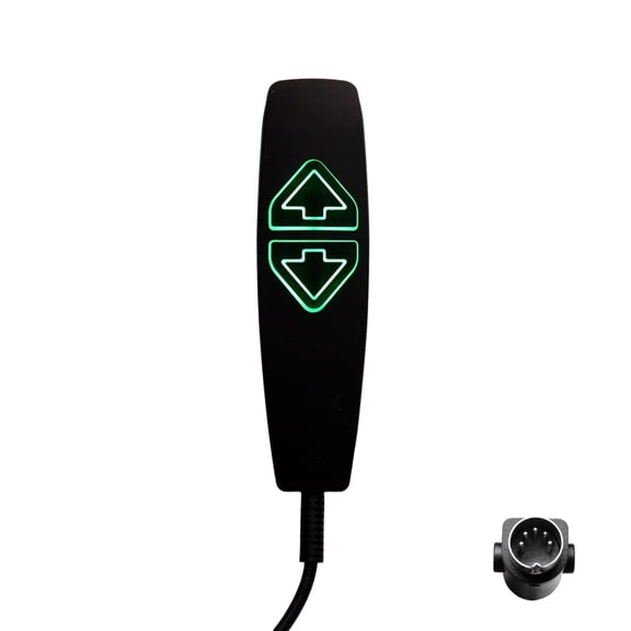 Uetmulik Lift Chairs Power Recliner 2 Push Button 5 Pin Prong Hand Control Handset Remote with USB and Backlight