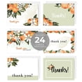 thumbnail image 2 of Little Cuties Clementine Thank You Greeting Cards / 24 Baby Shower Note Cards With White Envelopes / 6 Adorable Fruit Thanks Designs / Made In USA, 2 of 6