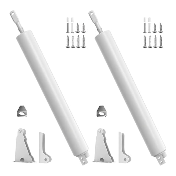 2 Pack Pneumatic Screen Door Closer, Adjustable Speed, Quiet, for Storm and Screen Doors