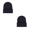 thumbnail image 3 of Sonducket Gorros Beanie Gorros de punto Skullcap Accesorios para el cabello a prueba de viento Gris oscuro Gris oscuro 2piezas, 3 of 6
