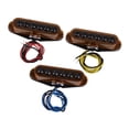 thumbnail image 3 of Tachiuwa 3Pcs Single Circle Pickup High Power Professional Durable for Guitar Neck Middle Brown, 3 of 9