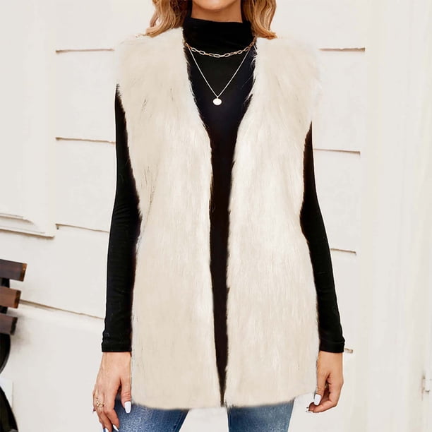 Chaqueta larga y cálida para mujer, de invierno, con cuello en V liso