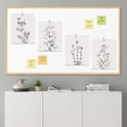 thumbnail image 2 of PixonSign Adhesive Canvas Posters Country Farmhouse Duotone Wildflower Drawings Prints Nature Wilderness Illustrations Minimalism Decor Rustic Art for Living Room, Bedroom, Office - 8"x10", 2 of 5