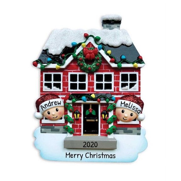 Personalized Couple Ornament 2024 Couples First Christmas in New Home 1 Count - Ornaments by Elves