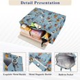 thumbnail image 3 of FORMRS Womens Corduroy Tote Bag Crossbody Shoulder Purse Handbag with Detachable Strap, Blue Hockey Pattern, 3 of 7