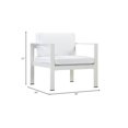 thumbnail image 6 of Pangea Home Karen Modern Aluminum Outdoor Chair in Powder Coated White, 6 of 6