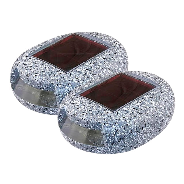 Roca luminosa RockyLight 2Pzas LED blanco Panel Silicio Amorfo Bateria 1.2V400ma