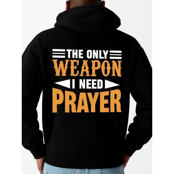 Prayer Power hoodies Christianity mens sweater hoodie black Warm, suitable for casual wear, perfect for outdoor activities christian christianity pamuk Fashion Unisex Shirt Graphic tshirts