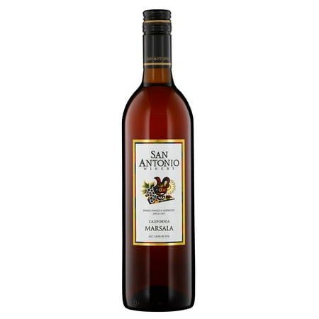 San Antonio Marsala Cooking Wine, 750ml Glass Bottle, California, 17.5% ABV