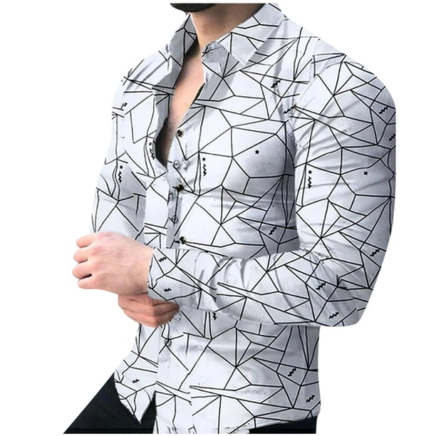 Blusa de Manga Larga Con Estampado Informal Para Hombre A La Moda de Primavera Y Otoño Odeerbi ODB-6