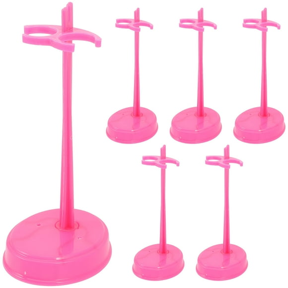 15 Pcs Support de Poupée Présentoir de Poupée Support en Plastique pour Poupée