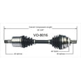 thumbnail image 4 of TrakMotive VO-8016 CV Axle Shaft Premium OEM Replacement, 4 of 4