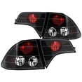 thumbnail image 7 of Spec-D Tuning LED Dual Halo Jdm Black Projector + Tail Brake Lamps Compatible with 2006-2011 Honda Civic 4Dr Left + Right Pair Headlamps Assembly, 7 of 7