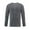 Gray, variant on ZRGHAOYLQ Quick Dry Mesh Shirts Moisture Wicking Mens Long Sleeve Tee Shirts Light Weight Solid Color Shirt Big and Tall Crewneck Sport Shirts Tops Blue L