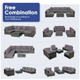 thumbnail image 4 of Patiojoy 7 PCS Outdoor Patio Furniture Set All-Weather PE Rattan Sofa Set w/Coffee Table & Cushions Gray, 4 of 10