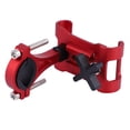 thumbnail image 2 of Accesorio de ciclismo seguro para dispositivos móviles Soporte de teléfono para bicicleta de aluminio rojo, 2 of 8