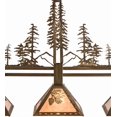thumbnail image 3 of Meyda Tiffany 177349 Tall Pines 3 Light 46" Wide Linear Pendant - Copper, 3 of 7