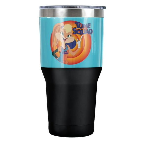 Space Jam 2 Lola Bunny Stainless Steel Tumbler 30 oz Coffee Travel Cup, Vacuum Insulated & Double Wall with Leakproof Sliding Lid