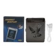 thumbnail image 1 of Pitillera de metal 2 en 1 con encendedor eléctrico recargable por USB (águila negra), 1 of 8