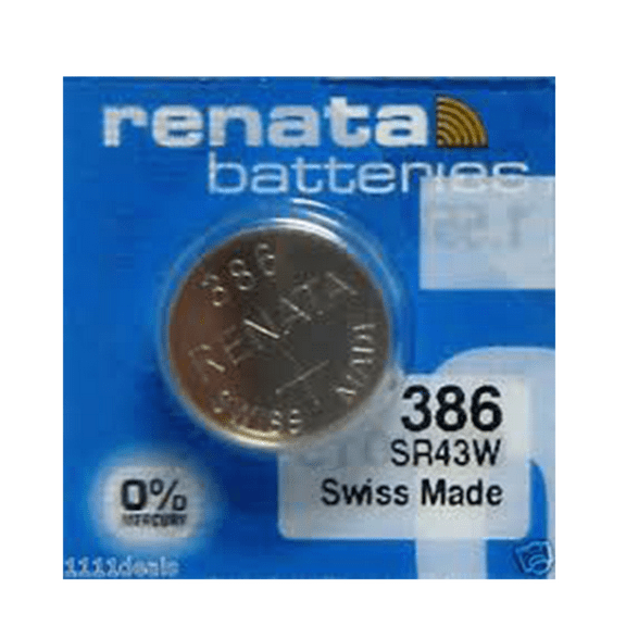 #386 Renata Watch Batteries 5Pcs