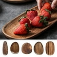 thumbnail image 1 of Zhaomeidaxi Wooden Trays Serving Bread Plates Vegetable Food Dish Dinner Trays Tea Fruit Dessert Breakfast Trays for Fruit Salad Dessert and More Foods, 1 of 7