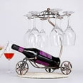 thumbnail image 1 of LAICAIW Wine Rack Tabletop and Wine Glass Holder-Hold 1 Wine Bottle and 6 Glasses-Perfect for Home Kitchen Decor & Kitchen Storage Rack, 1 of 4
