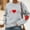 1033#Gray, variant on Women's Winter Crewneck Sweatshirt Heart Print Loose Fit Long Sleeve Casual Daily Top