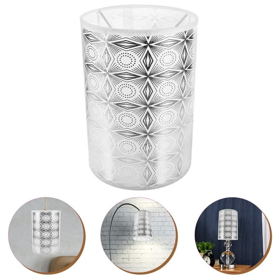 EXHUMKY Drum Lampshade with Cloth and Iron Frame for Floor Lamps, Soft Lighting Decor, Modern Home