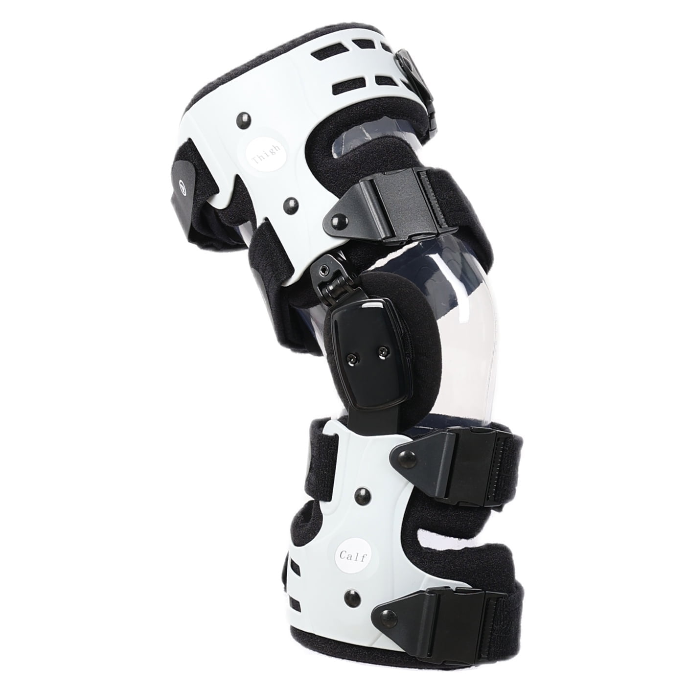 Orthomen White OA Unloader Knee Brace Arthritis Pain for Women and Men (Right)