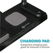 OttLite LED Desk Light with Multi-Device Charging Station, Black